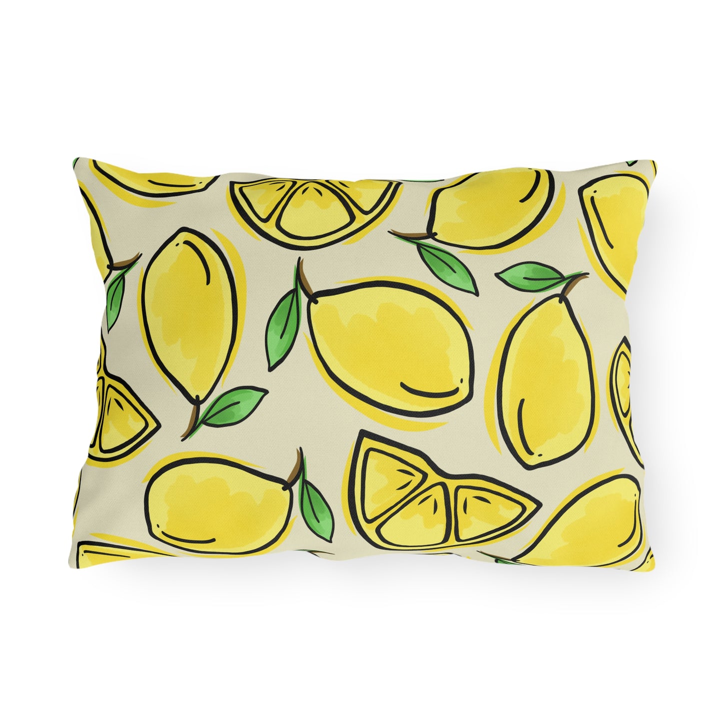 Lemon Squeezy Outdoor Pillow