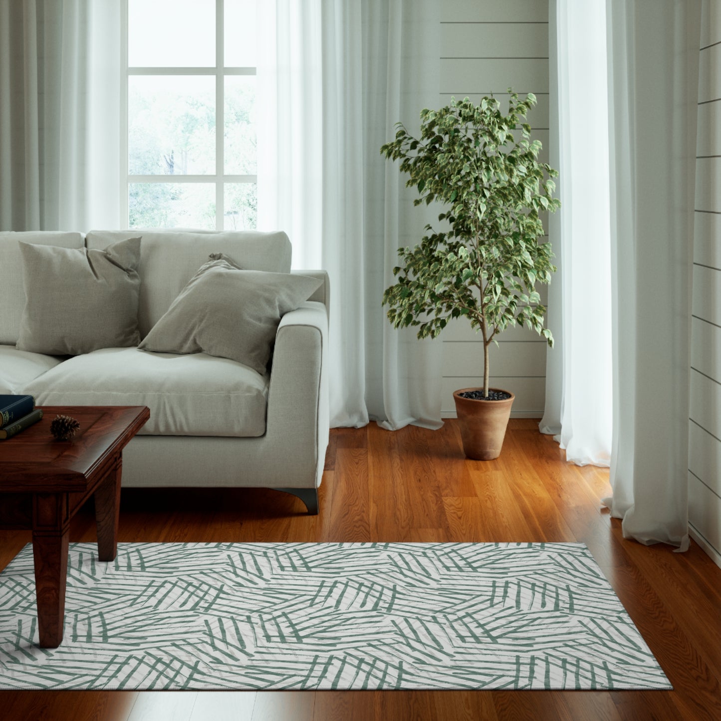 No String's A'thatched Accent Rug