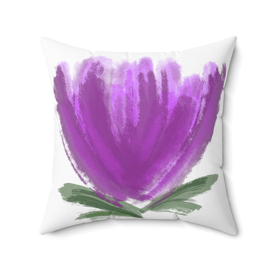 Totally Blossom (PLUM) Spun Polyester Pillow